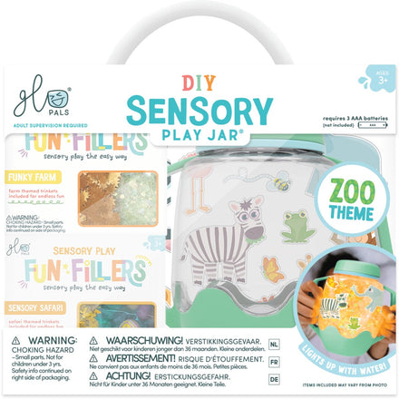 Glo Pals DIY Sensory Play Jar | Green Zoo