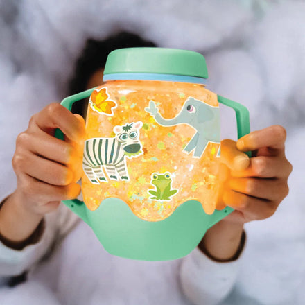 Glo Pals DIY Sensory Play Jar | Green Zoo