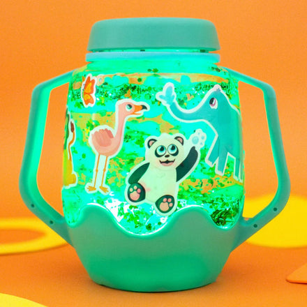 Glo Pals DIY Sensory Play Jar | Green Zoo
