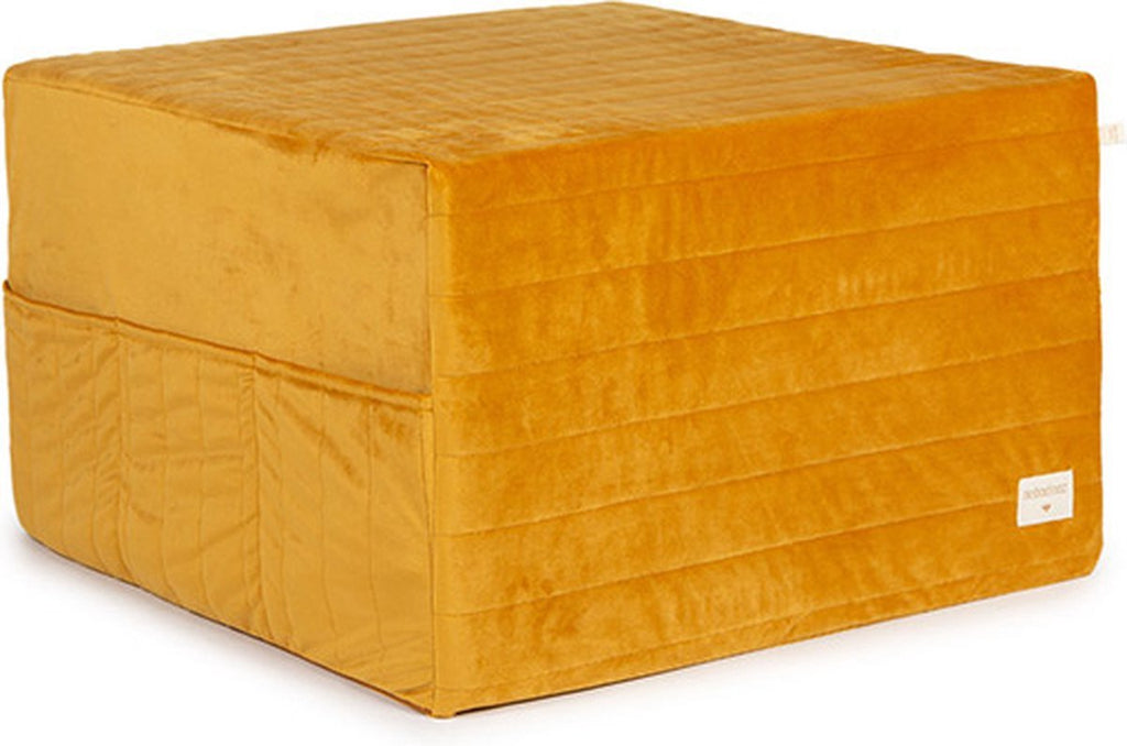 * Nobodinoz Sleepover Velvet Matras I Farniente Yellow
