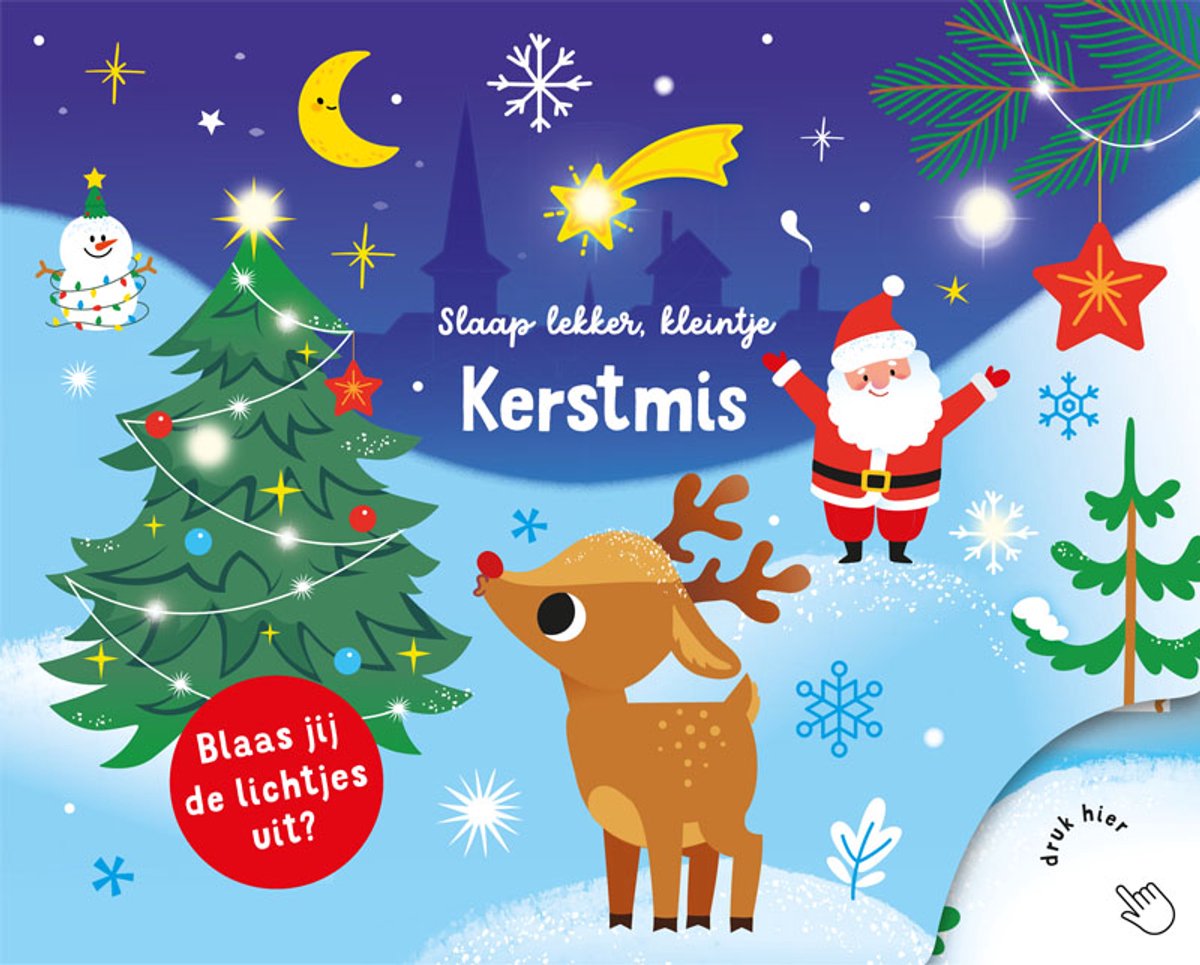 De Lantaarn Voorleesboek met lampjes Slaap lekker, Kleintje | Kerstmis
