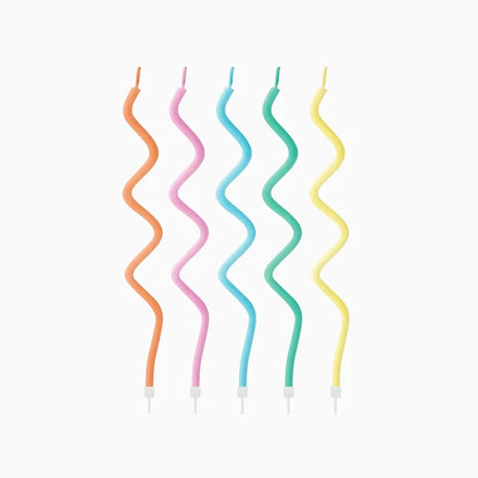 Oh Yeah Set 10 Golvende Kaarsjes 12cm | Multi Colour
