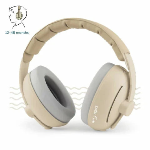 Zazu Gehoorbescherming Baby & Junior 2 in 1 | Taupe