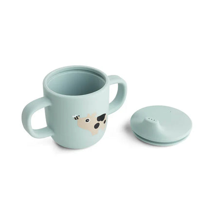 Done By Deer Silicone Tuitbeker | Tiny Farm Blue