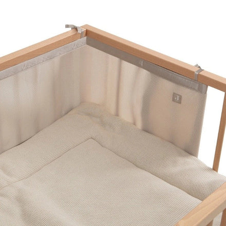 Jollein Boxbumper 220x30cm Ademend Mesh Sand