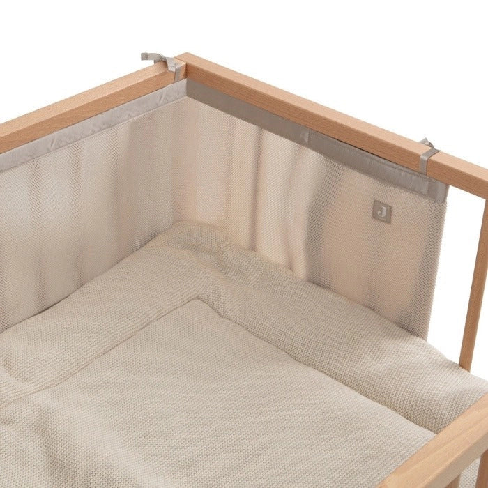 Jollein Boxbumper 220x30cm Ademend Mesh Sand