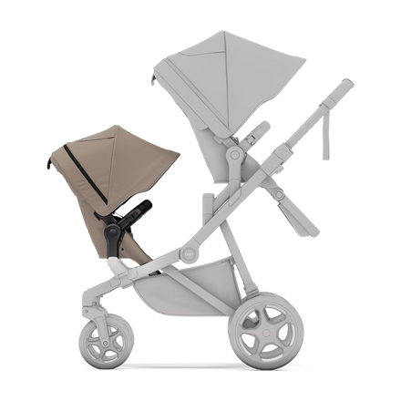 Thule Sleek 2 Sibling Seat | Tinted Taupe On Black