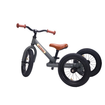 Trybike Steel Loopfiets 2-in-1 | Matt Grey - VERZENDING VANAF 02/01/2025