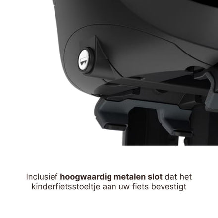 Thule Yepp 2 Maxi Fietsstoel Achterop Bagagedrager Montage I Midnight Black