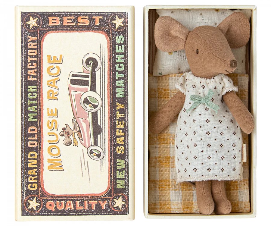 Maileg Mouse Big Sister In Matchbox