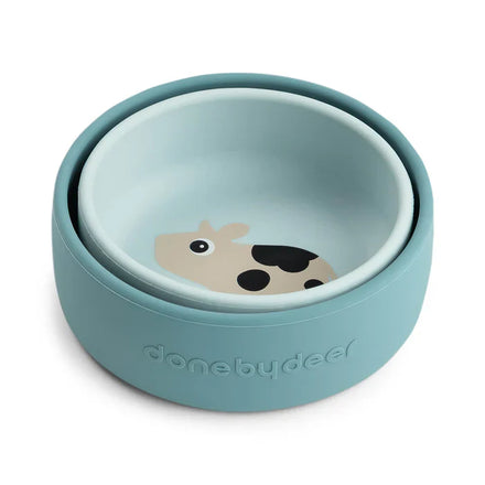 Done By Deer Silicone Kom Set 2st | Dotti Blue