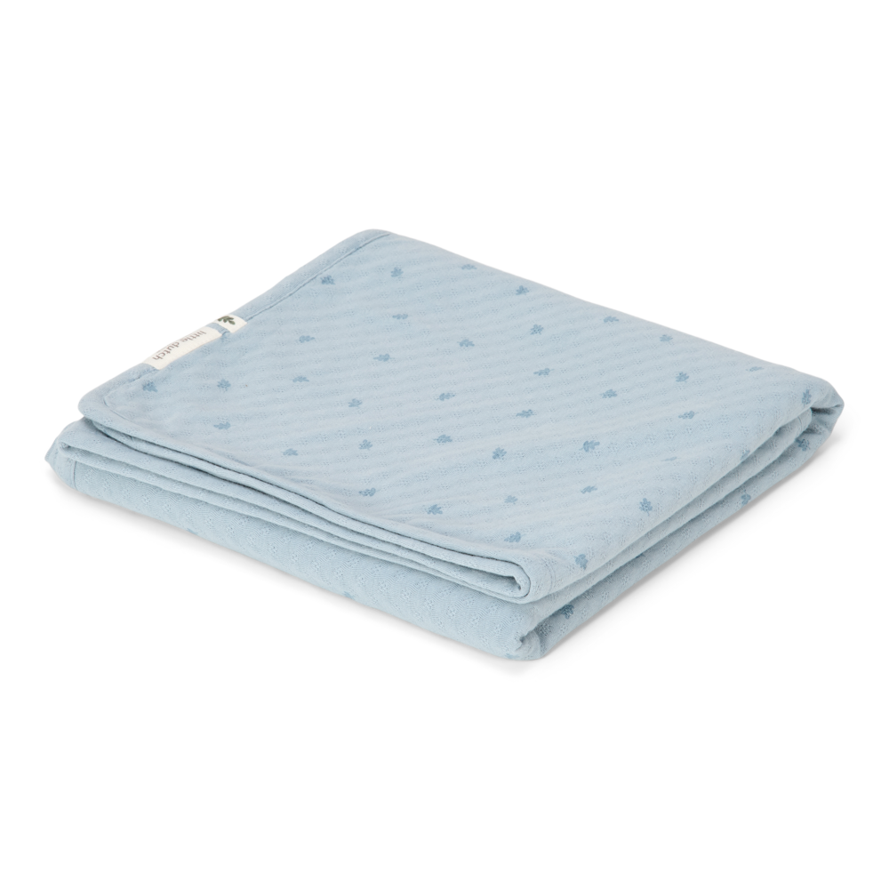 * Little Dutch Wiegdeken 70x100 | Pure Denim Blue
