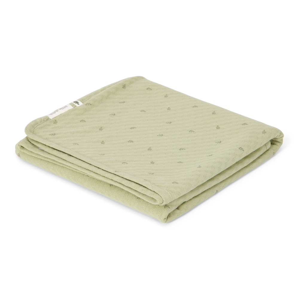 Little Dutch Wiegdeken 70x100 | Pure Sage Leaves