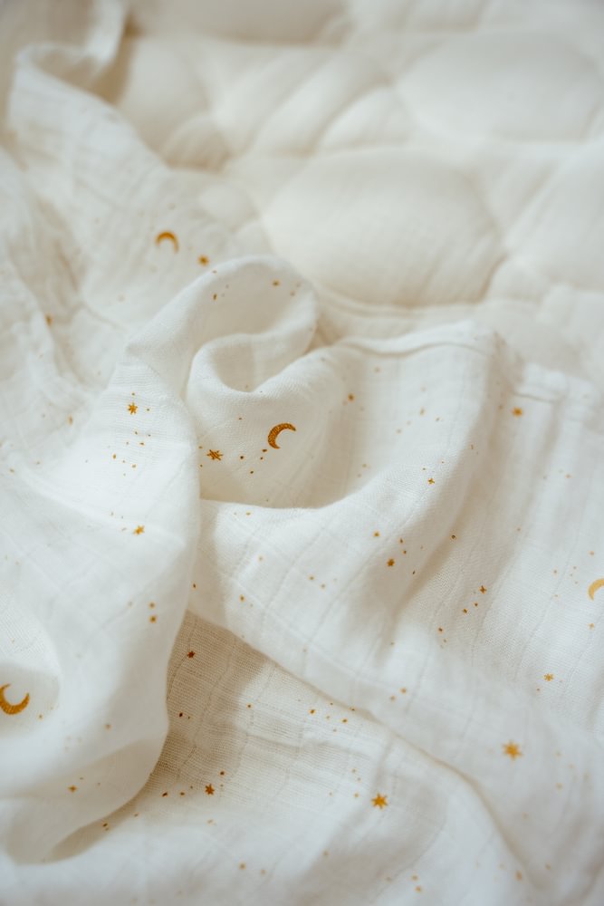 Little Dutch Ledikantdeken Quilted 110x140 | Pure Soft White