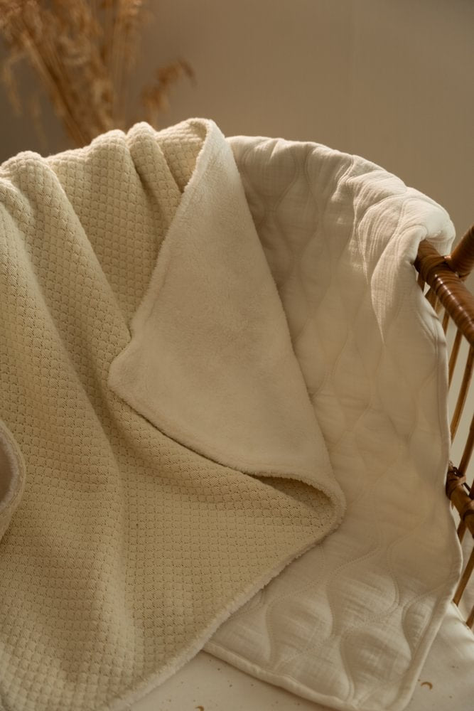 Little Dutch Ledikantdeken Quilted 110x140 | Pure Soft White