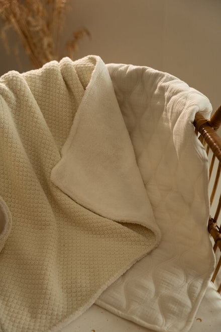 Little Dutch Wiegdeken 70x100 Quilted | Pure Soft White