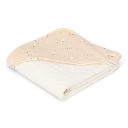 Little Dutch Badcape Little Goose 75x75 | Wit