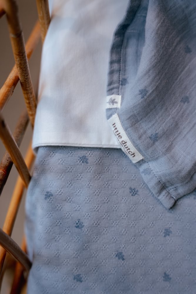 Little Dutch Swaddle Doek Hydrofiel 120x120 | Pure Denim Blue