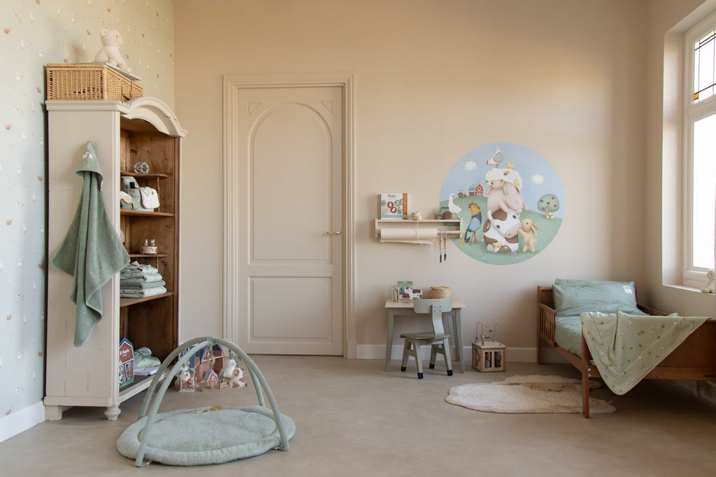 Little Dutch Dekbedovertrek Ledikant Little Farm 100x140 | Groen