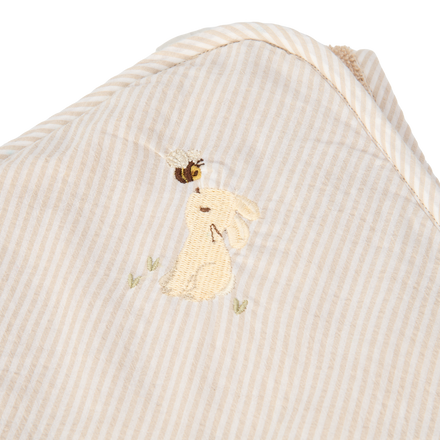 Little Dutch Badcape Baby Bunny 75x75 | Beige