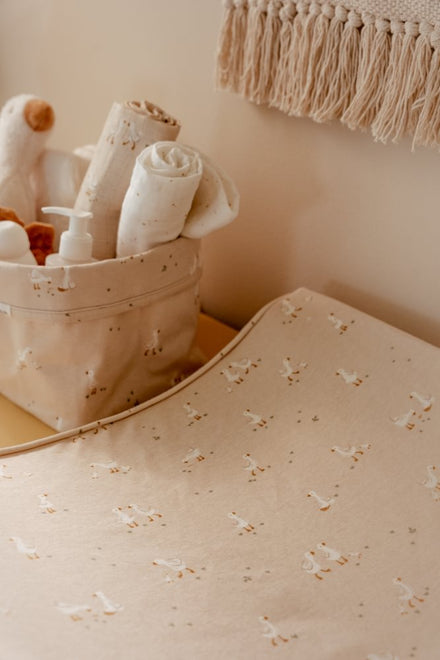 Little Dutch Swaddle Doeken Hydrofiel Little Goose 70x70 | Beige