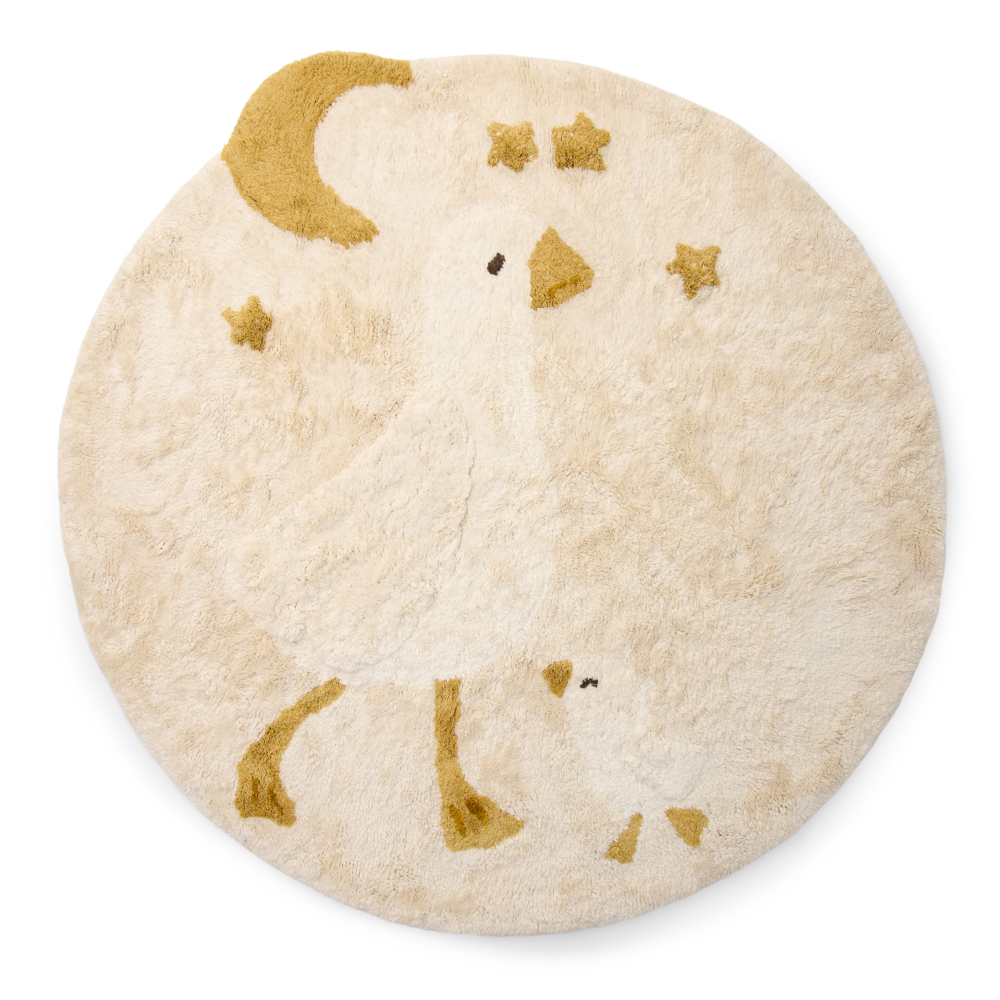 * Little Dutch Vloerkleed Little Goose | Wit