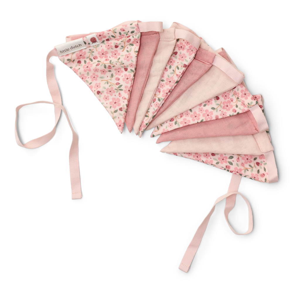 Little Dutch Slinger Met Vlaggetjes | Fairy Floral Roze
