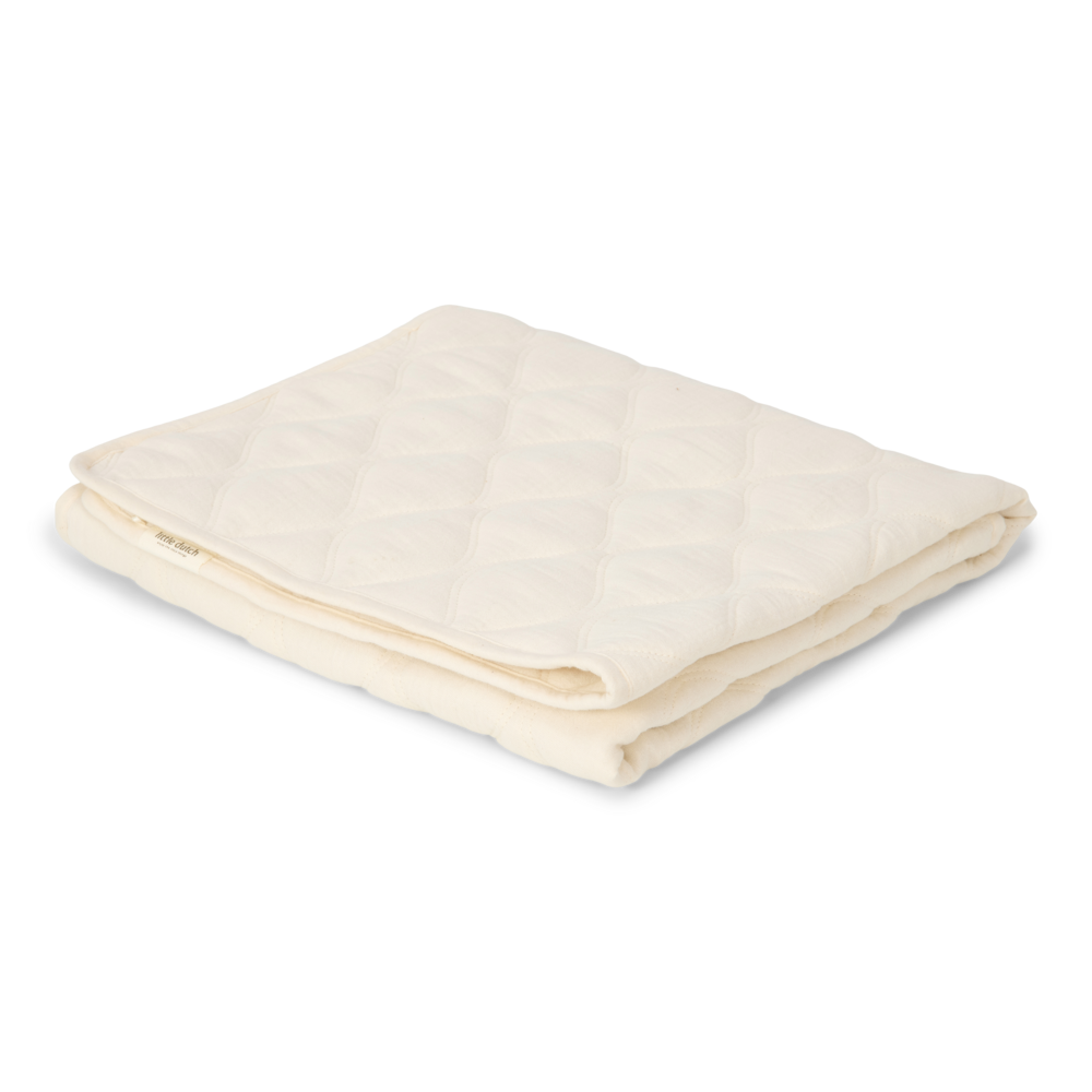Little Dutch Ledikantdeken Quilted 110x140 | Pure Soft White