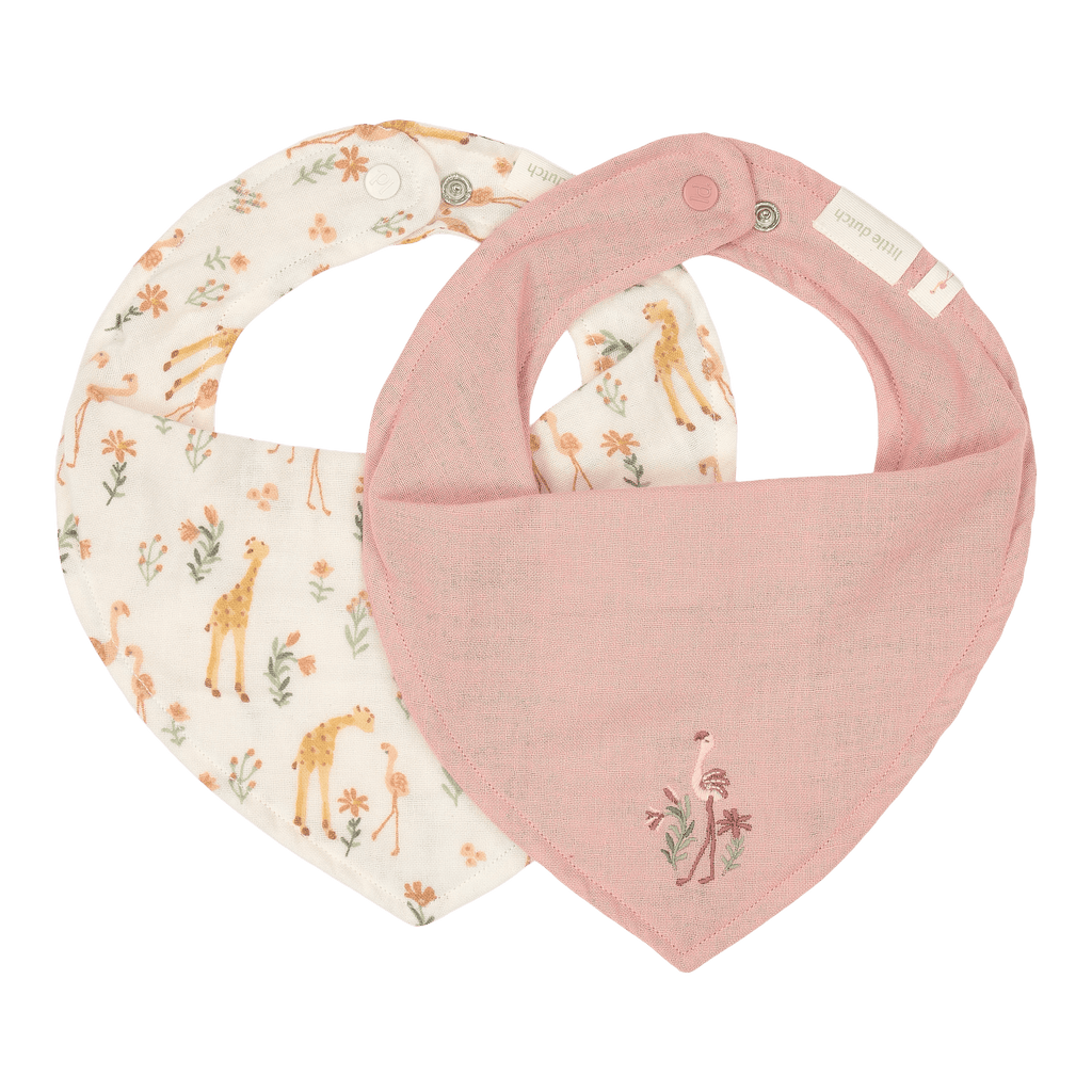 Little Dutch Bandana Slab 2-pack Blooming Safari, Roze