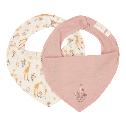 Little Dutch Bandana Slab 2-pack Blooming Safari, Roze