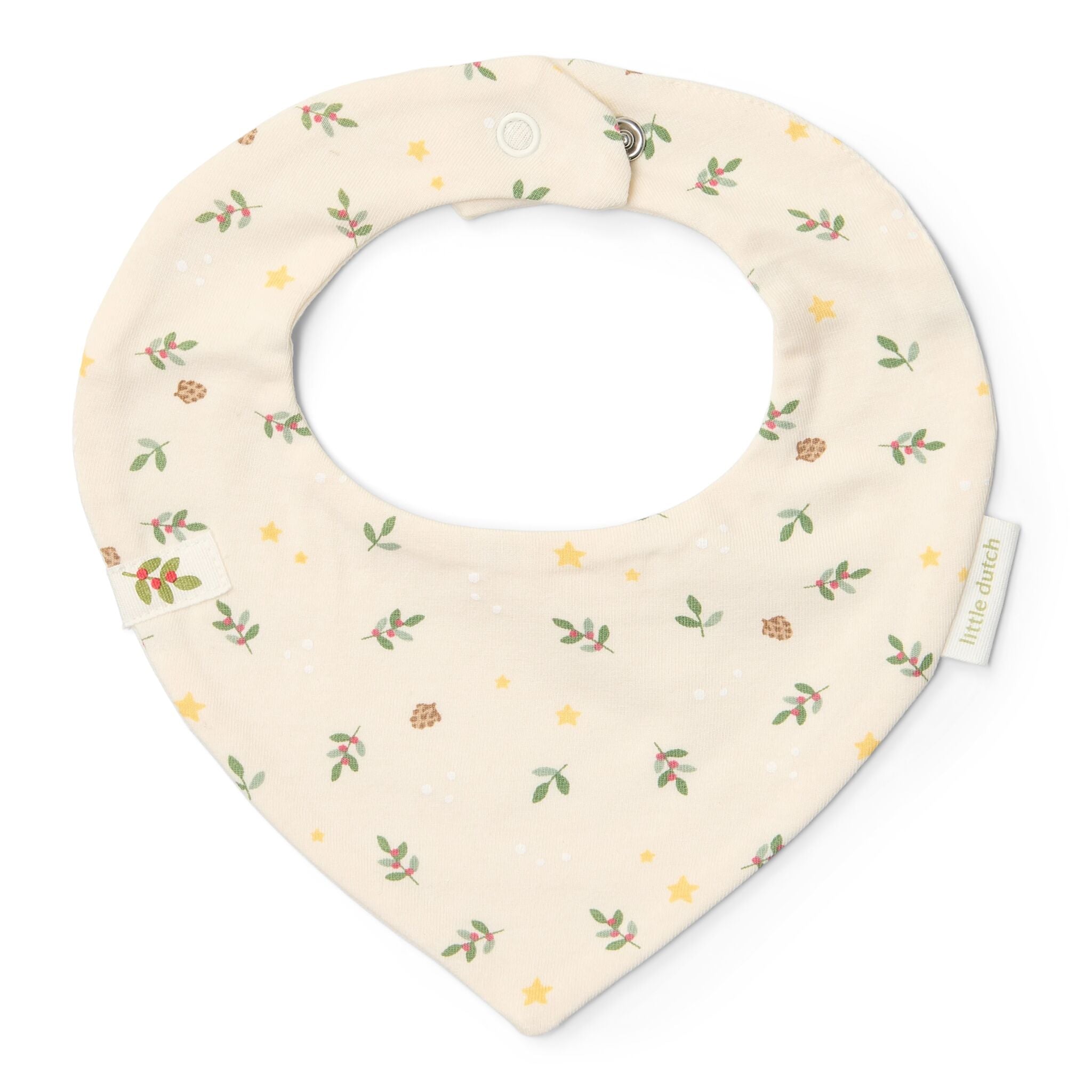 Little Dutch Bandana Slab Little Christmas 2-pack | Creme