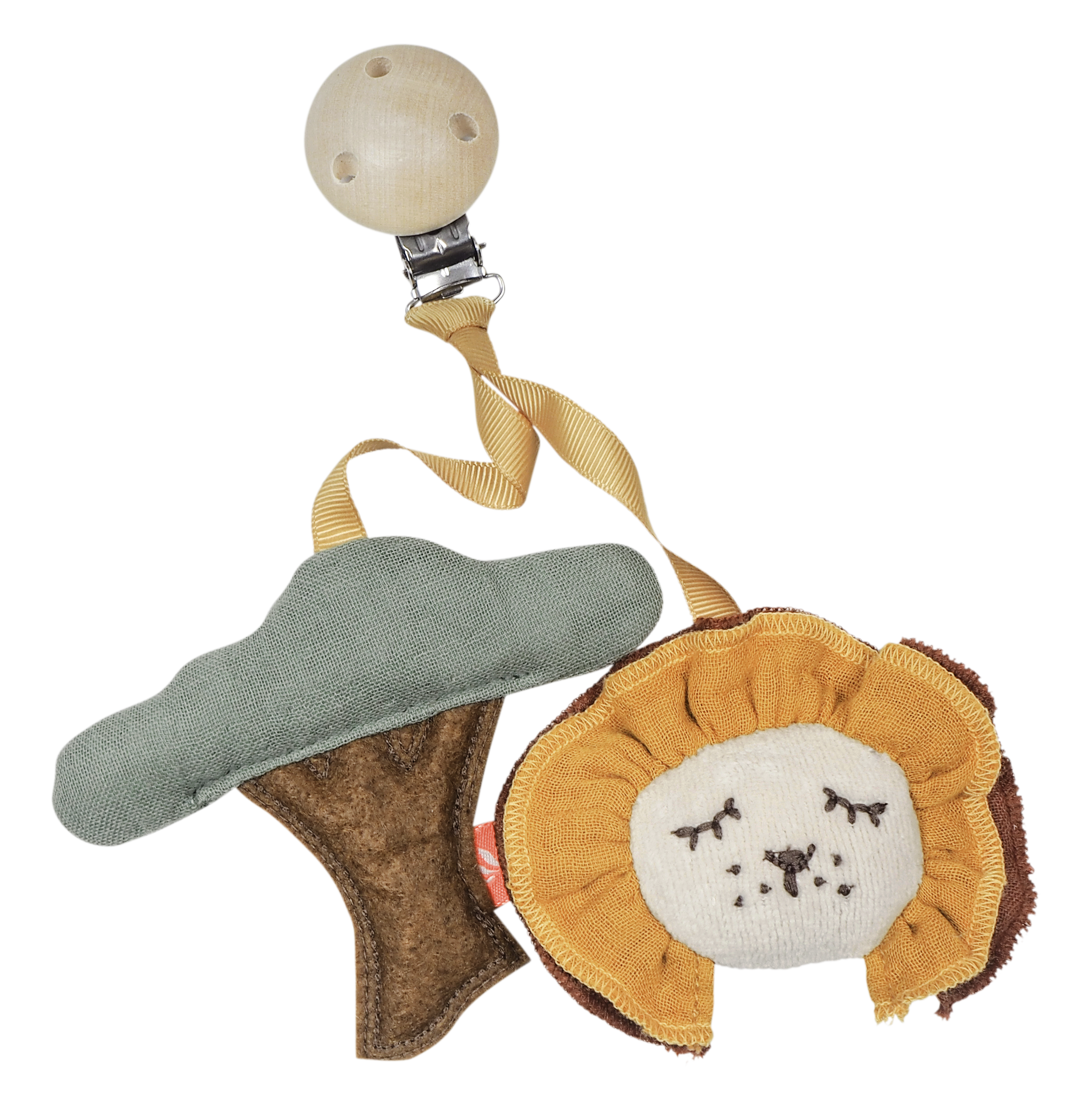 Kikadu Wooden Clip Tree with | Lion