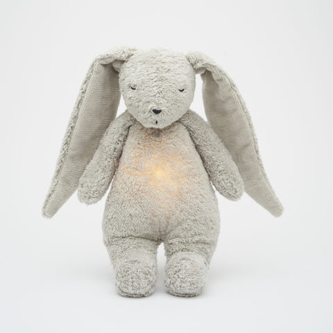 Moonie Knuffel Hartslag en Licht | Bunny Organic Grey Natur