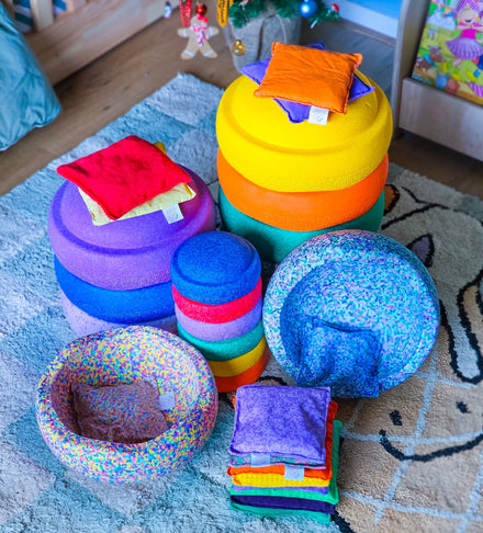 Pit & Play Regenboog Pittenzakje | Super Warm Stapelstein