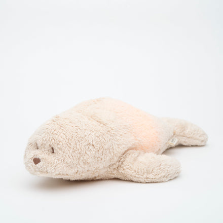 Moonie 2.0 - Knuffel Hartslag en Licht | Humming Zeehondje Seal Sand