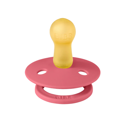 Bibs Fopspeen Size 1 Latex Rond 2 pack | Baby Pink / Coral Mix