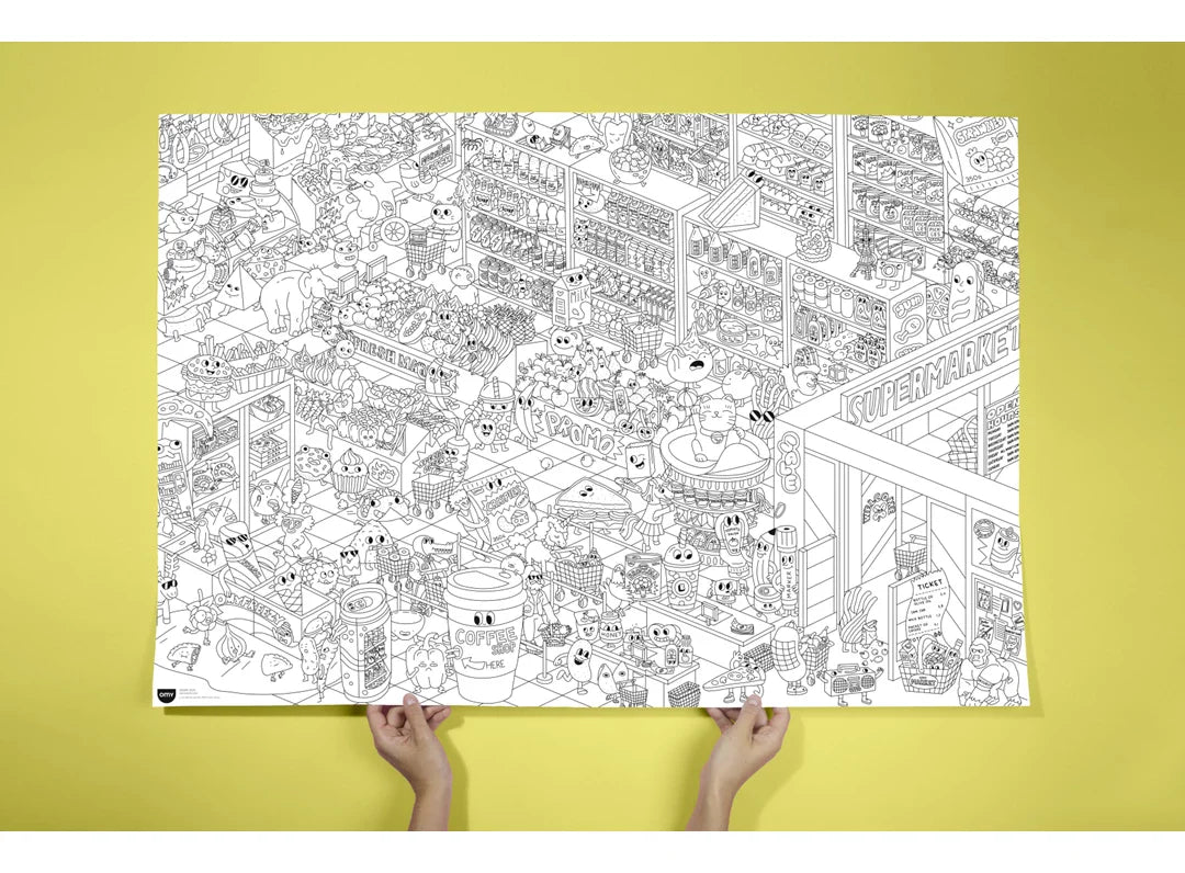 Omy Gigantische Kleurposter | Supermarkt
