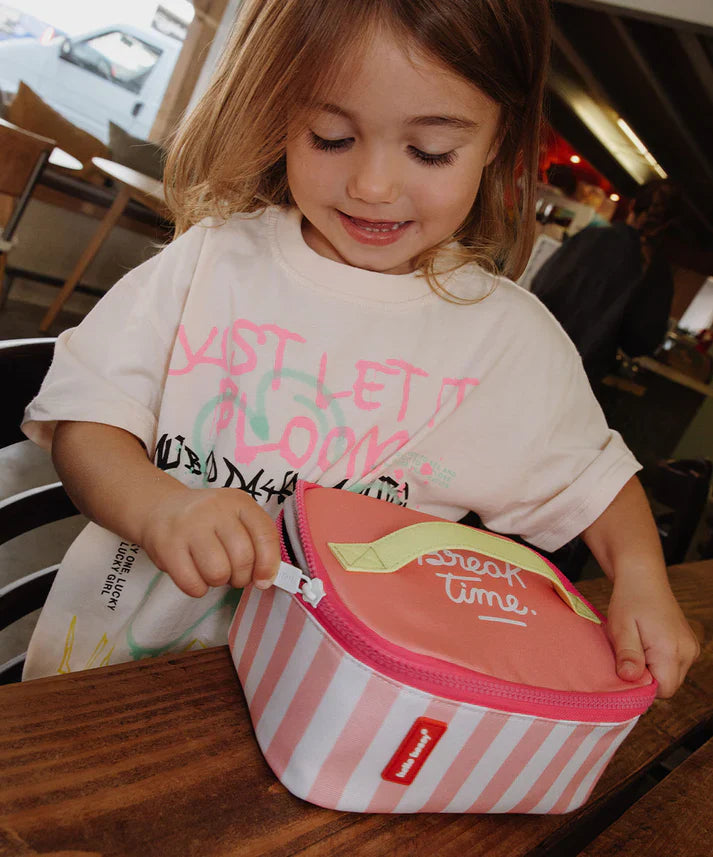 Hello Hossy Lunchtas Pink Stripes