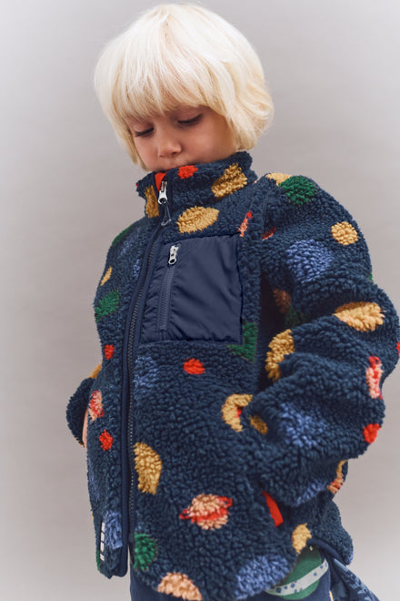 Liewood Nolan Pile Jacket | Universe / Classic Navy