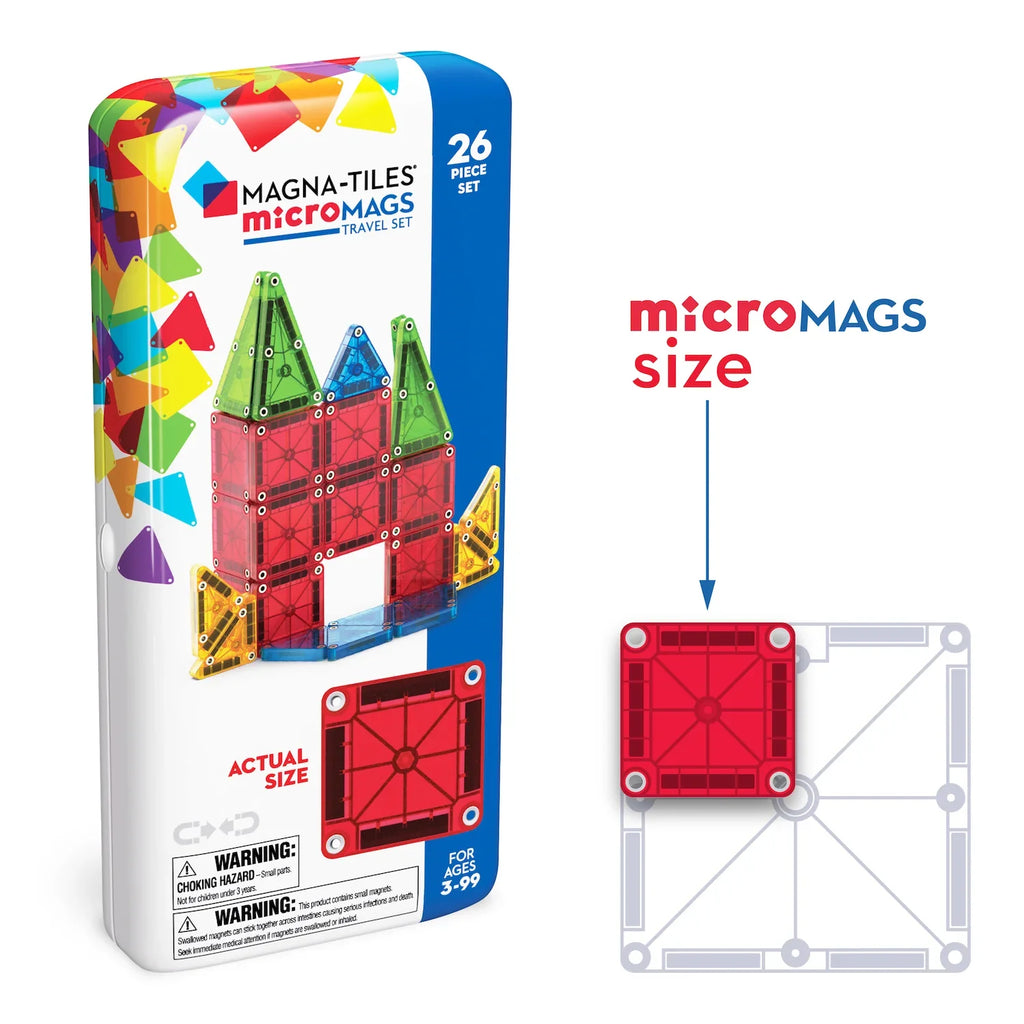 Magna-Tiles Micro Mags Travel Set 26 stuks