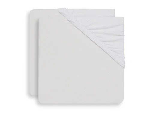 Jollein Hoeslaken Jersey 40/50x80/90cm | White