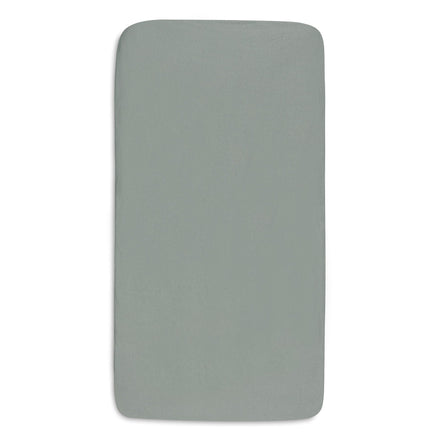 Jollein Hoeslaken Jersey 40/50x80/90cm | Sea Green/Ivory | 2st