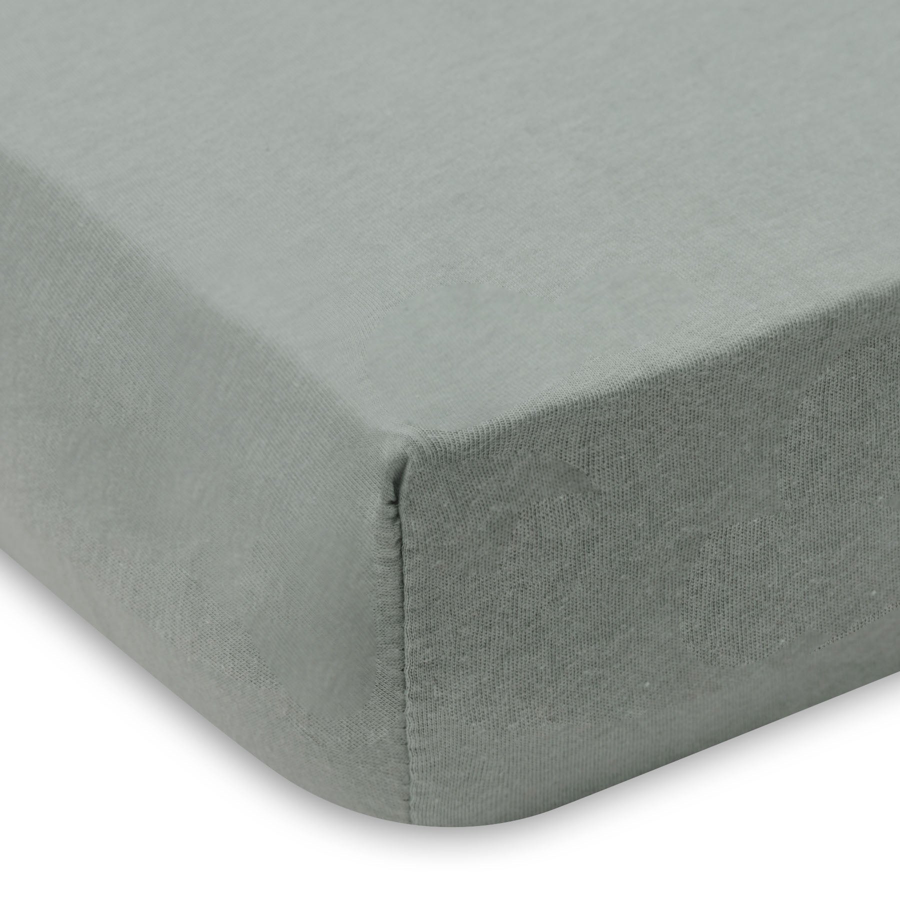 Jollein Hoeslaken Jersey 40/50x80/90cm | Sea Green/Ivory | 2st