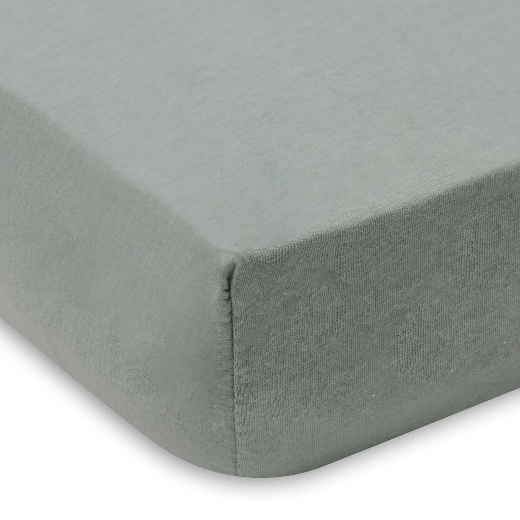 Jollein Hoeslaken Jersey 40/50x80/90cm | Sea Green/Ivory | 2st