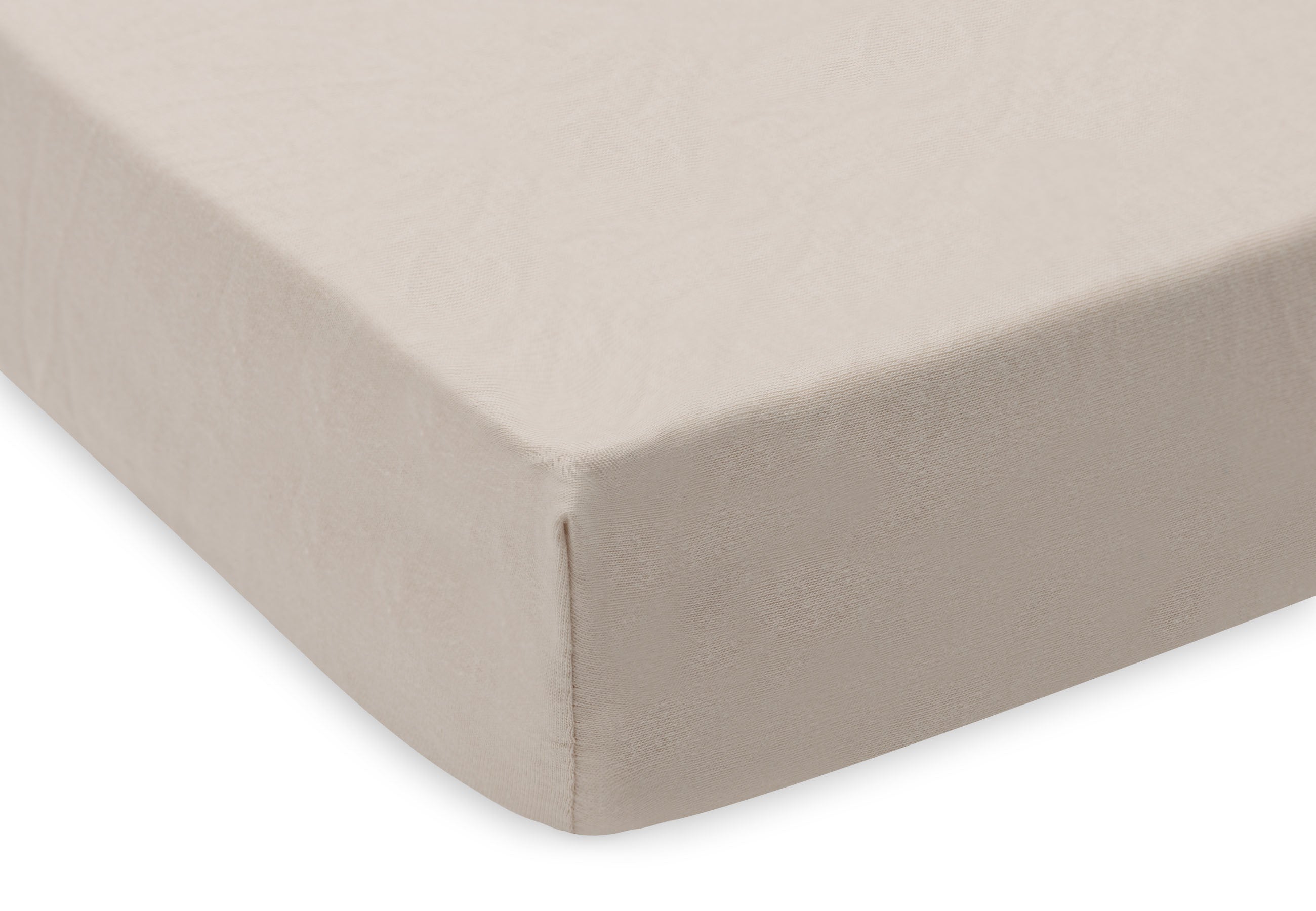 Jollein Hoeslaken Jersey 40/50x80/90cm 2ST | Oatmeal/Sand