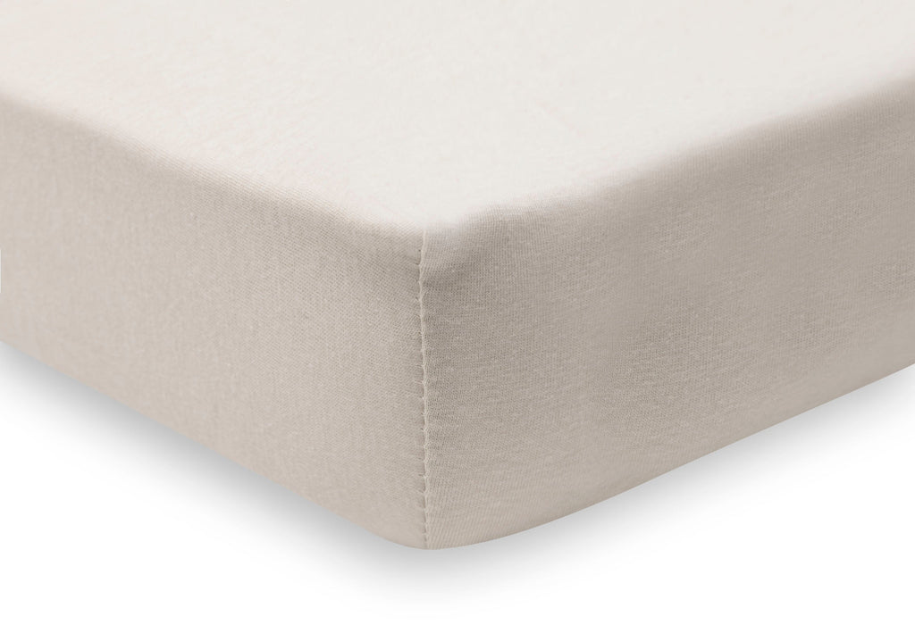 Jollein Hoeslaken Jersey 70/75x140/150cm | Hazel/Oatmeal (2pack)