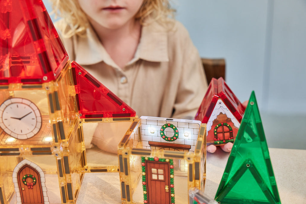 Cleverclixx Christmas Village Advent Calendar om stap voor stap een kerstdorp te bouwen, De Gele Flamingo