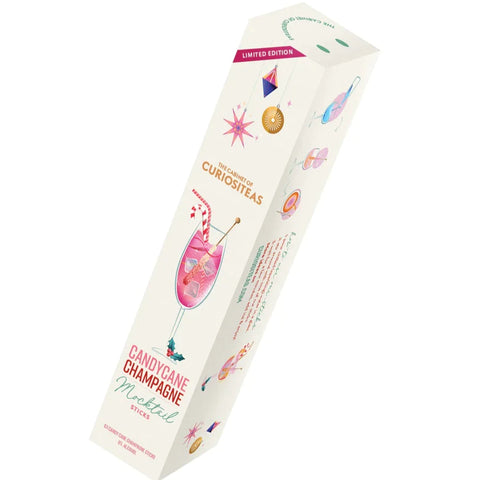 CuriosiTeas Mocktails Candy Cane Champagne | 6 Sticks