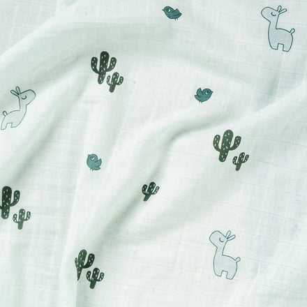Done By Deer Hydrofiele Doek 120x120cm | Lalee Blue