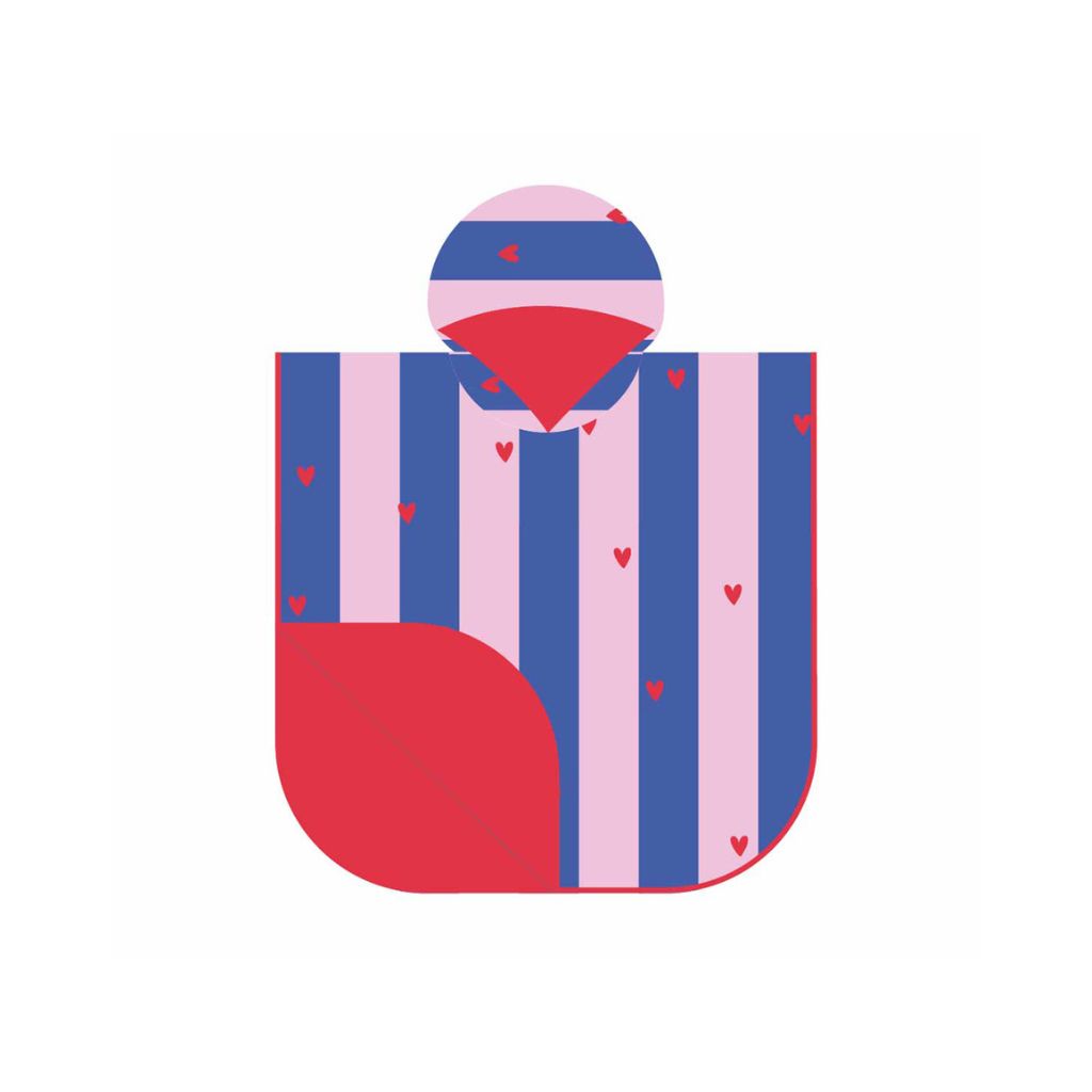 Quut Poncho 60x60cm | Cherry